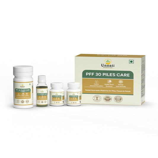 PPF 30 Piles Care Ayurvedic Combo with Aloe Vera, Surana, Haritaki & Guduchi – Natural Relief for Piles, Fissures & Constipation