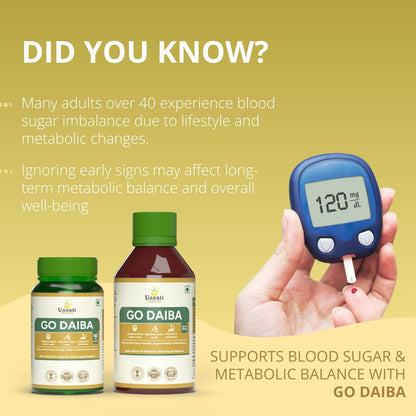Go Diaba: Ayurvedic Medicine to Control Diabetes & Blood Sugar Levels (Ministry of Ayush Approved)