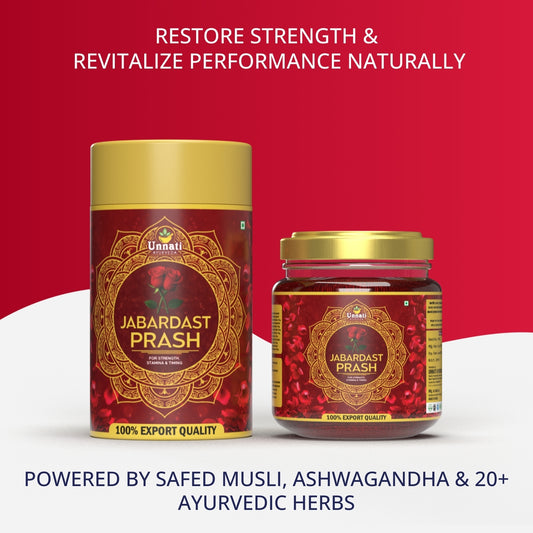 Unnati Ayurveda Jabardast Prash for Strength, Stamina & Vitality – Herbal Ayurvedic Formula