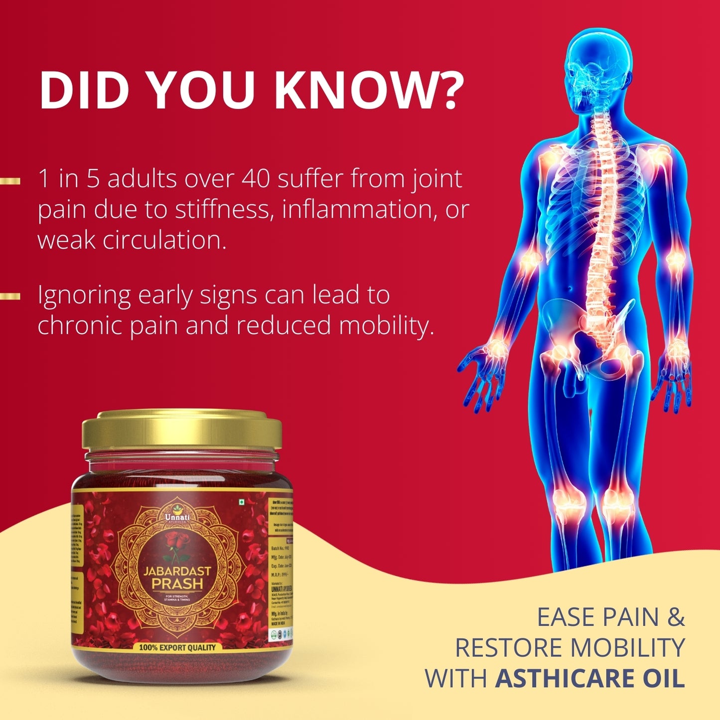 Unnati Ayurveda Jabardast Prash for Strength, Stamina & Vitality – Herbal Ayurvedic Formula