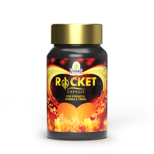 Rocket Capsules: Ayurvedic Medicine for Strength, Stamina, Timing & Performance in Men (Ministry of Ayush Approved)